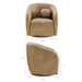 Modway Holland Swivel Vegan Leather Armchair in Toast - dimensions and specifications 23