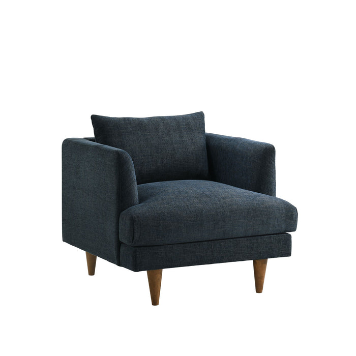 Modway Zoya Down Filled Overstuffed Armchair in Azure - front view