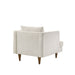 Modway Zoya Down Filled Overstuffed Armchair in Ivory Fabric - angled view