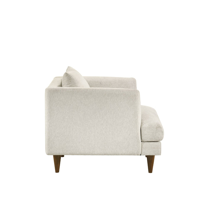 Modway Zoya Down Filled Overstuffed Armchair in Ivory Fabric - detail view
