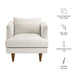 Modway Zoya Down Filled Overstuffed Armchair in Ivory Fabric - dimensions and specifications