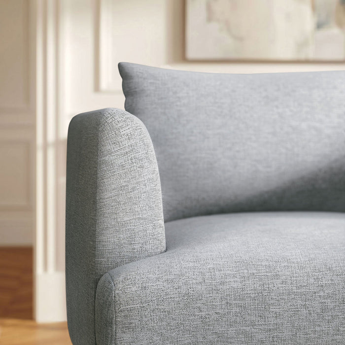 Modway Zoya Down Filled Overstuffed Armchair in Light Gray Fabric - lifestyle view 17