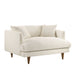 Modway Zoya Down Filled Overstuffed Boucle Chair-and-a-Half in Cream - front view