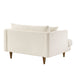 Modway Zoya Down Filled Overstuffed Boucle Chair-and-a-Half in Cream - angled view
