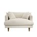Modway Zoya Down Filled Overstuffed Boucle Chair-and-a-Half in Cream - side view