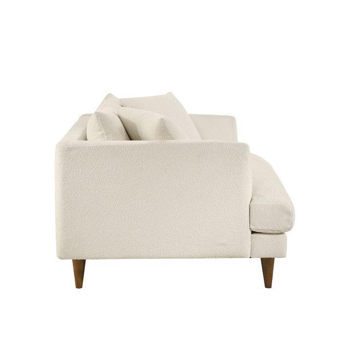 Modway Zoya Down Filled Overstuffed Boucle Chair-and-a-Half in Cream - detail view