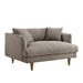 Modway Zoya Down Filled Overstuffed Boucle Chair-and-a-Half in Earth - front view