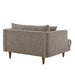 Modway Zoya Down Filled Overstuffed Boucle Chair-and-a-Half in Earth - angled view