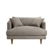 Modway Zoya Down Filled Overstuffed Boucle Chair-and-a-Half in Earth - side view