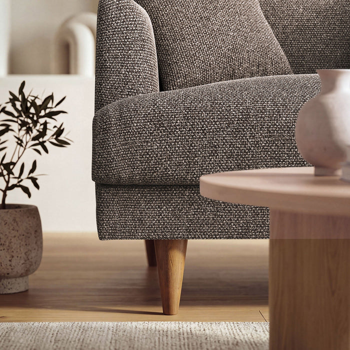 Modway Zoya Down Filled Overstuffed Boucle Chair-and-a-Half in Earth - lifestyle view 17