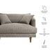 Modway Zoya Down Filled Overstuffed Boucle Chair-and-a-Half in Earth - dimensions and specifications