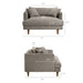 Modway Zoya Down Filled Overstuffed Boucle Chair-and-a-Half in Earth - dimensions and specifications 25