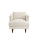 Modway Zoya Down Filled Overstuffed Boucle Armchair in Cream - side view