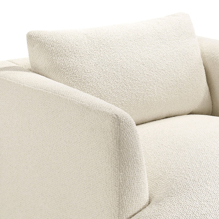 Modway Zoya Down Filled Overstuffed Boucle Armchair in Cream - lifestyle view