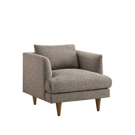 Modway Zoya Down Filled Overstuffed Boucle Armchair in Earth - front view
