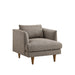 Modway Zoya Down Filled Overstuffed Boucle Armchair in Earth - front view