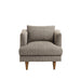 Modway Zoya Down Filled Overstuffed Boucle Armchair in Earth - side view