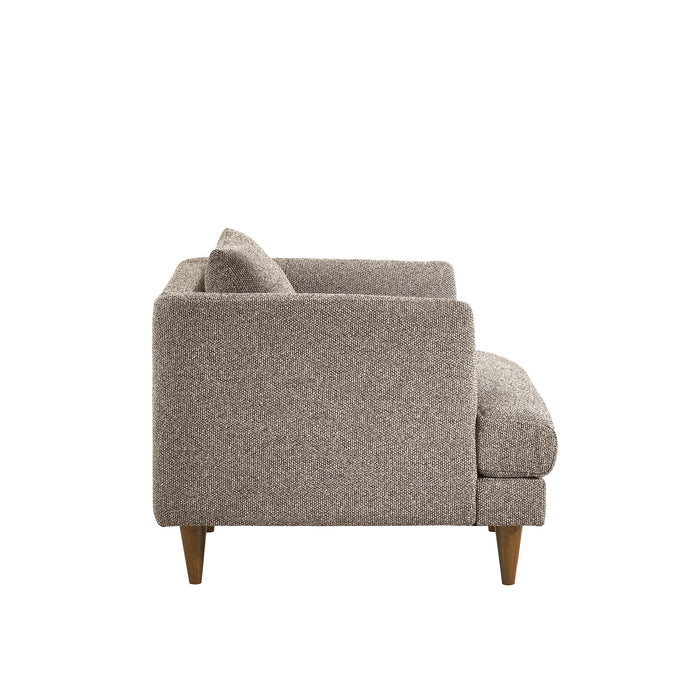 Modway Zoya Down Filled Overstuffed Boucle Armchair in Earth - detail view
