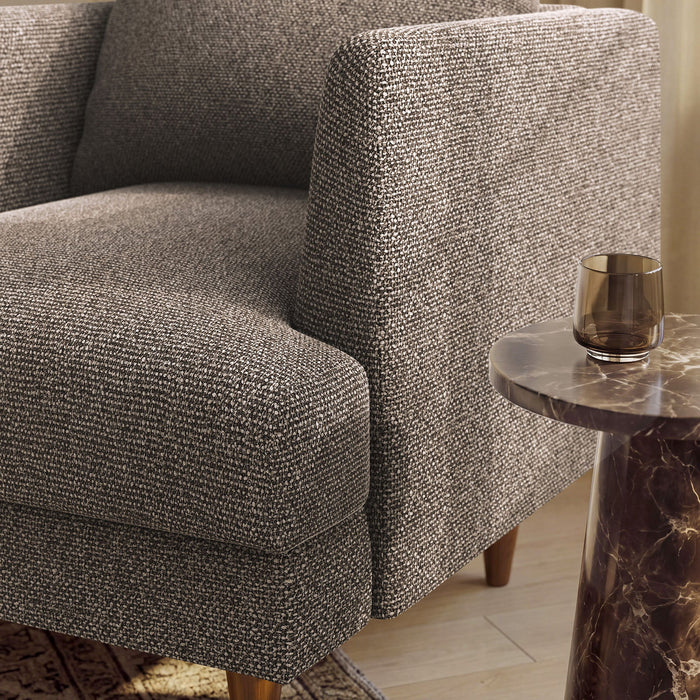 Modway Zoya Down Filled Overstuffed Boucle Armchair in Earth - lifestyle view 17