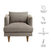 Modway Zoya Down Filled Overstuffed Boucle Armchair in Earth - dimensions and specifications