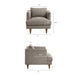 Modway Zoya Down Filled Overstuffed Boucle Armchair in Earth - dimensions and specifications 25