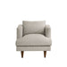 Modway Zoya Down Filled Overstuffed Boucle Armchair in Fog - side view