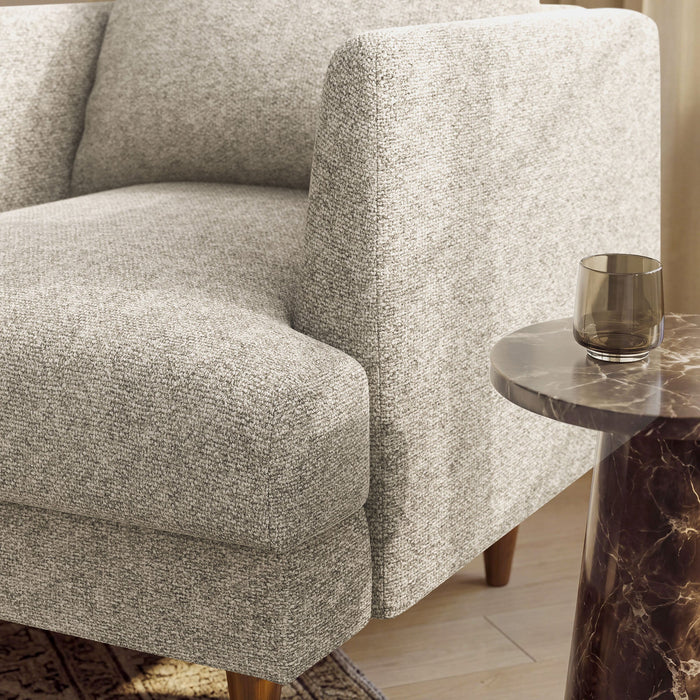 Modway Zoya Down Filled Overstuffed Boucle Armchair in Fog - lifestyle view 16