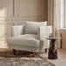 Modway Zoya Down Filled Overstuffed Boucle Armchair in Fog - lifestyle view 19