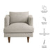 Modway Zoya Down Filled Overstuffed Boucle Armchair in Fog - dimensions and specifications