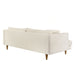 Modway Zoya Down Filled Overstuffed Boucle Sofa in Cream - angled view