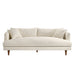 Modway Zoya Down Filled Overstuffed Boucle Sofa in Cream - side view