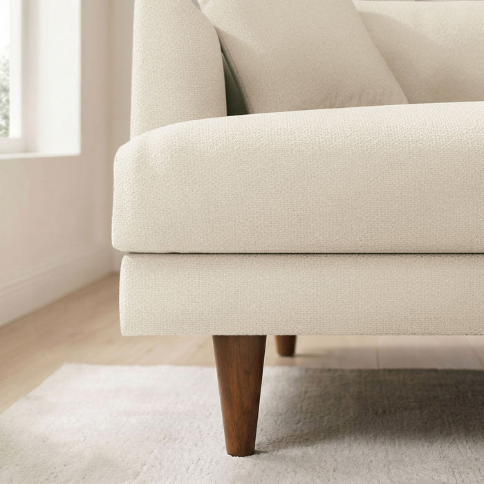 Modway Zoya Down Filled Overstuffed Boucle Sofa in Cream - lifestyle view 18