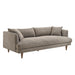 Modway Zoya Down Filled Overstuffed Boucle Sofa in Earth - front view