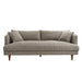 Modway Zoya Down Filled Overstuffed Boucle Sofa in Earth - side view