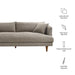 Modway Zoya Down Filled Overstuffed Boucle Sofa in Earth - dimensions and specifications