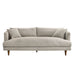 Modway Zoya Down Filled Overstuffed Boucle Sofa in Fog - side view