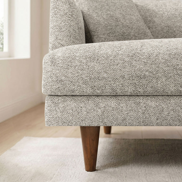 Modway Zoya Down Filled Overstuffed Boucle Sofa in Fog - lifestyle view 16