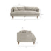 Modway Zoya Down Filled Overstuffed Boucle Sofa in Fog - dimensions and specifications 23