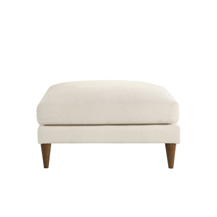 Modway Zoya Down Filled Overstuffed Boucle Ottoman in Cream - side view