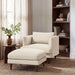 Modway Zoya Down Filled Overstuffed Boucle Ottoman in Cream - lifestyle view 18