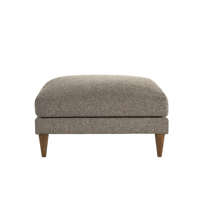 Modway Zoya Down Filled Overstuffed Boucle Ottoman in Earth - side view