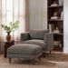 Modway Zoya Down Filled Overstuffed Boucle Ottoman in Earth - lifestyle view 17