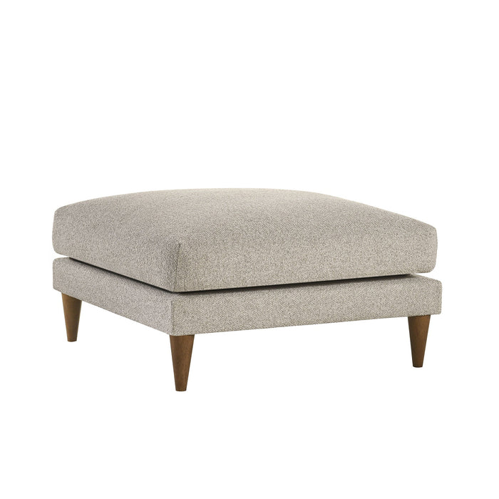 Modway Zoya Down Filled Overstuffed Boucle Ottoman in Fog - front view