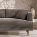 Modway Zoya Left-Facing Down Filled Overstuffed Boucle Sectional Sofa in Earth - side view