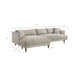 Modway Zoya Left-Facing Down Filled Overstuffed Boucle Sectional Sofa in Fog - dimensions and specifications 14