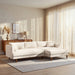 Modway Zoya Right-Facing Down Filled Overstuffed Boucle Sectional Sofa in Cream - detail view