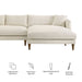 Modway Zoya Right-Facing Down Filled Overstuffed Boucle Sectional Sofa in Cream - dimensions and specifications