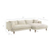 Modway Zoya Right-Facing Down Filled Overstuffed Boucle Sectional Sofa in Cream - dimensions and specifications 16