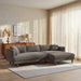 Modway Zoya Right-Facing Down Filled Overstuffed Boucle Sectional Sofa in Earth - detail view
