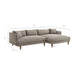 Modway Zoya Right-Facing Down Filled Overstuffed Boucle Sectional Sofa in Earth - dimensions and specifications 18